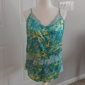 Valerie Stevens 2 Pc Cami/Shorts Set Large